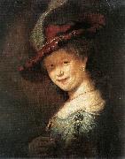 REMBRANDT Harmenszoon van Rijn Portrait of the Young Saskia xfg France oil painting reproduction